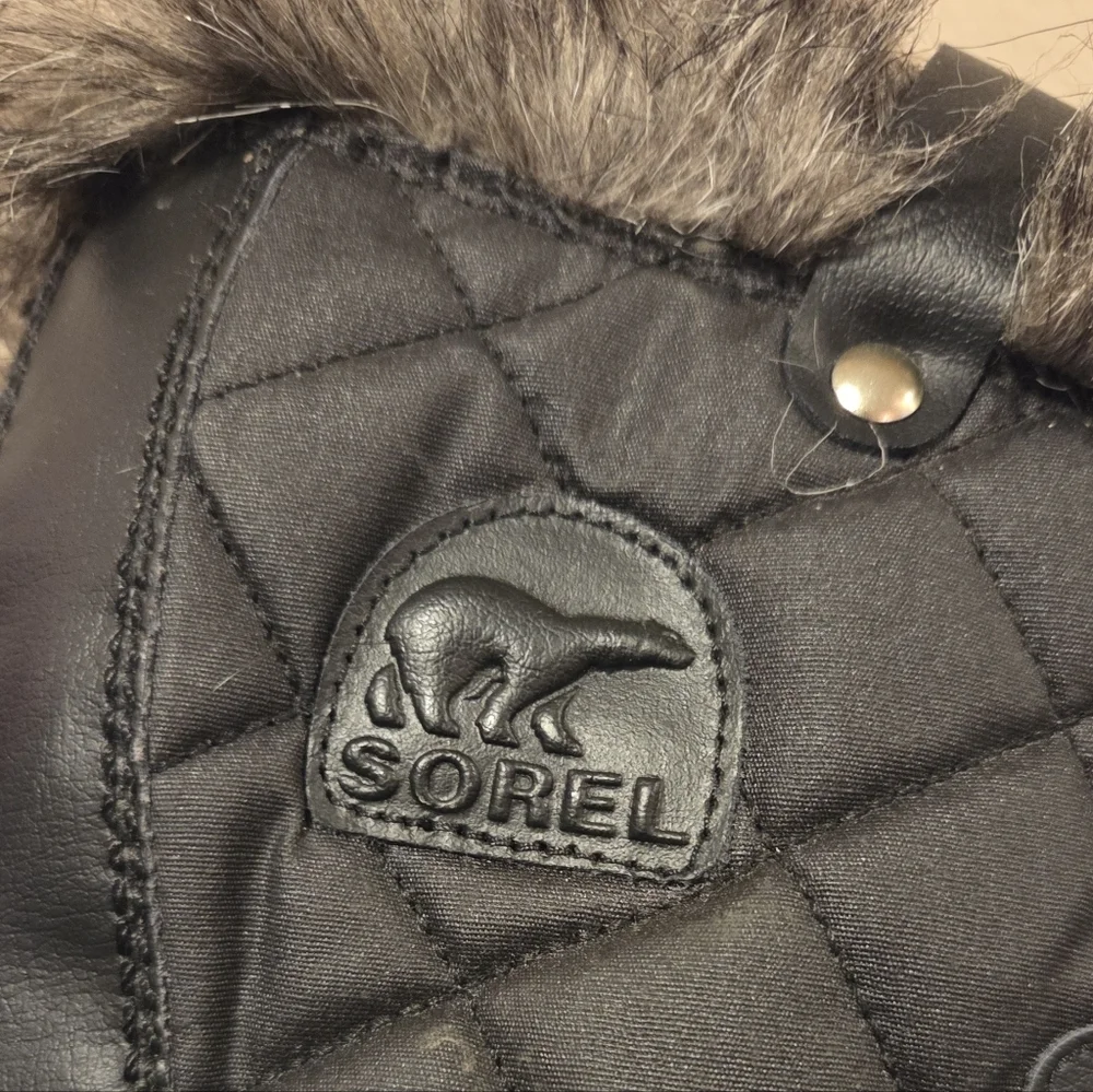 Sorel Tofino II Faux Fur Lined Waterproof Boot‎ Women's Size 12 Black LL1846-011